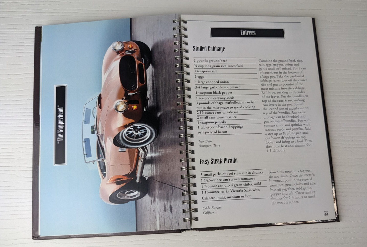 AE Petsche Properties cookbook compilation favorite 2011 w/old cars
