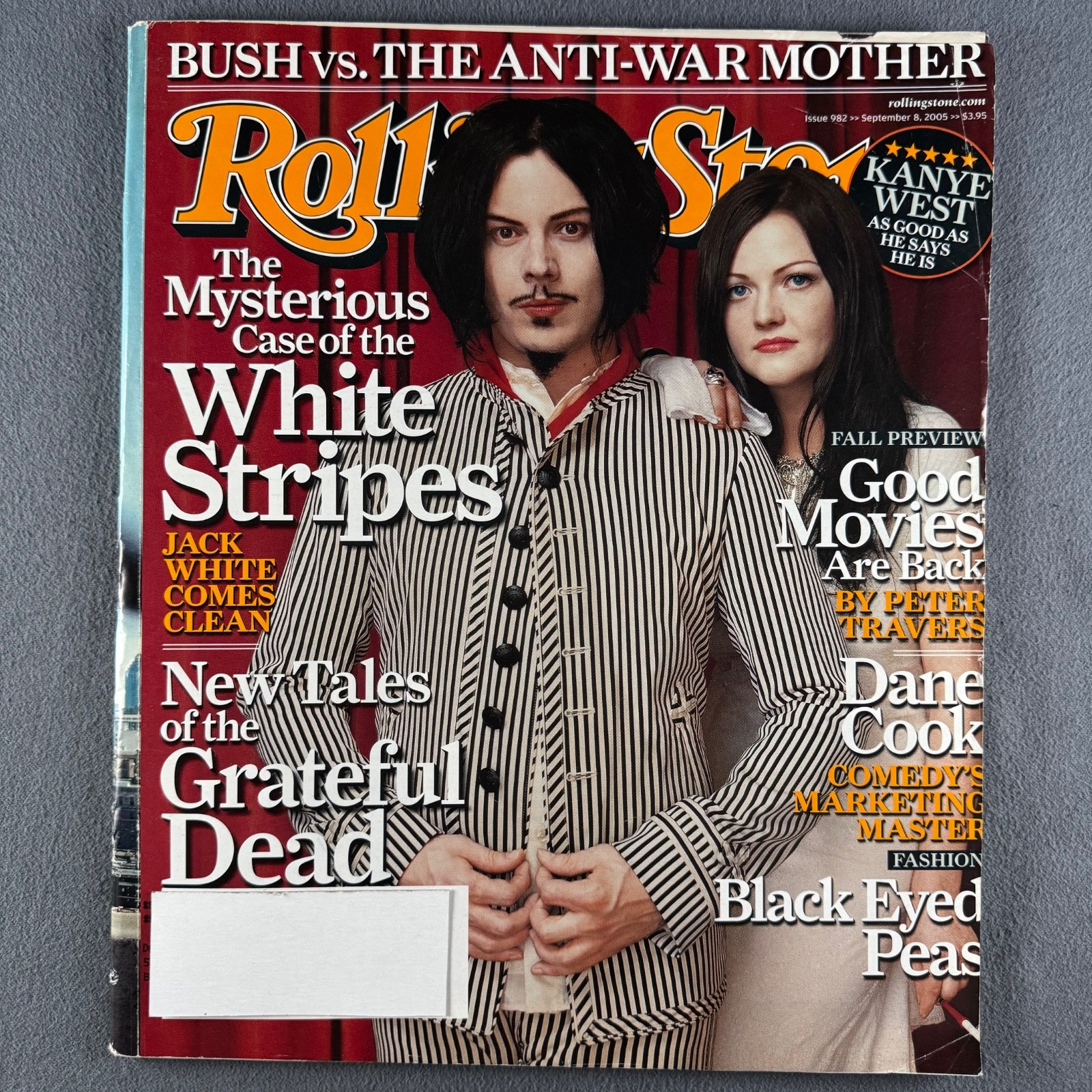 ROLLING STONE #982 White Stripes Jack White (Sep 8 2005) Mid Grade Combine Ship