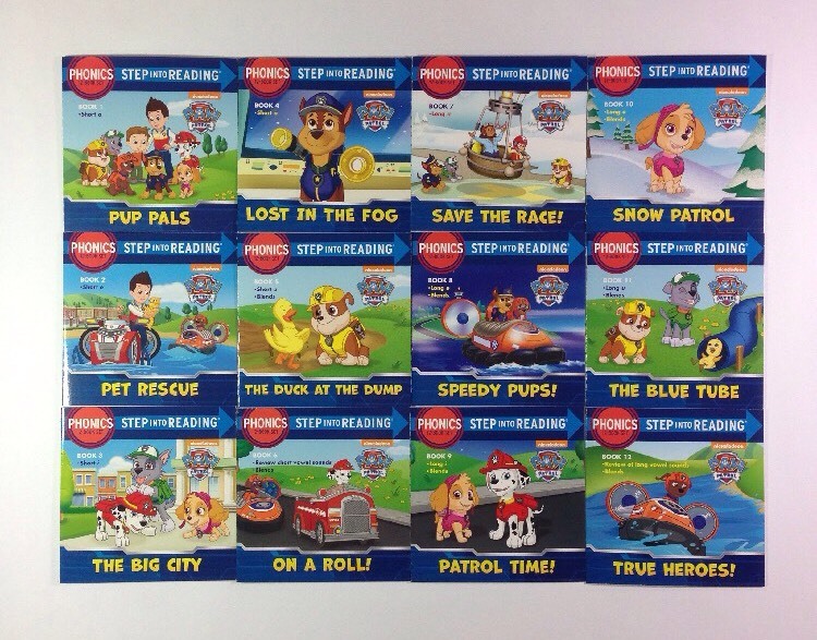 Paw Patrol Phonics Childrens Step Reading Books Beginning Readers Lot 12