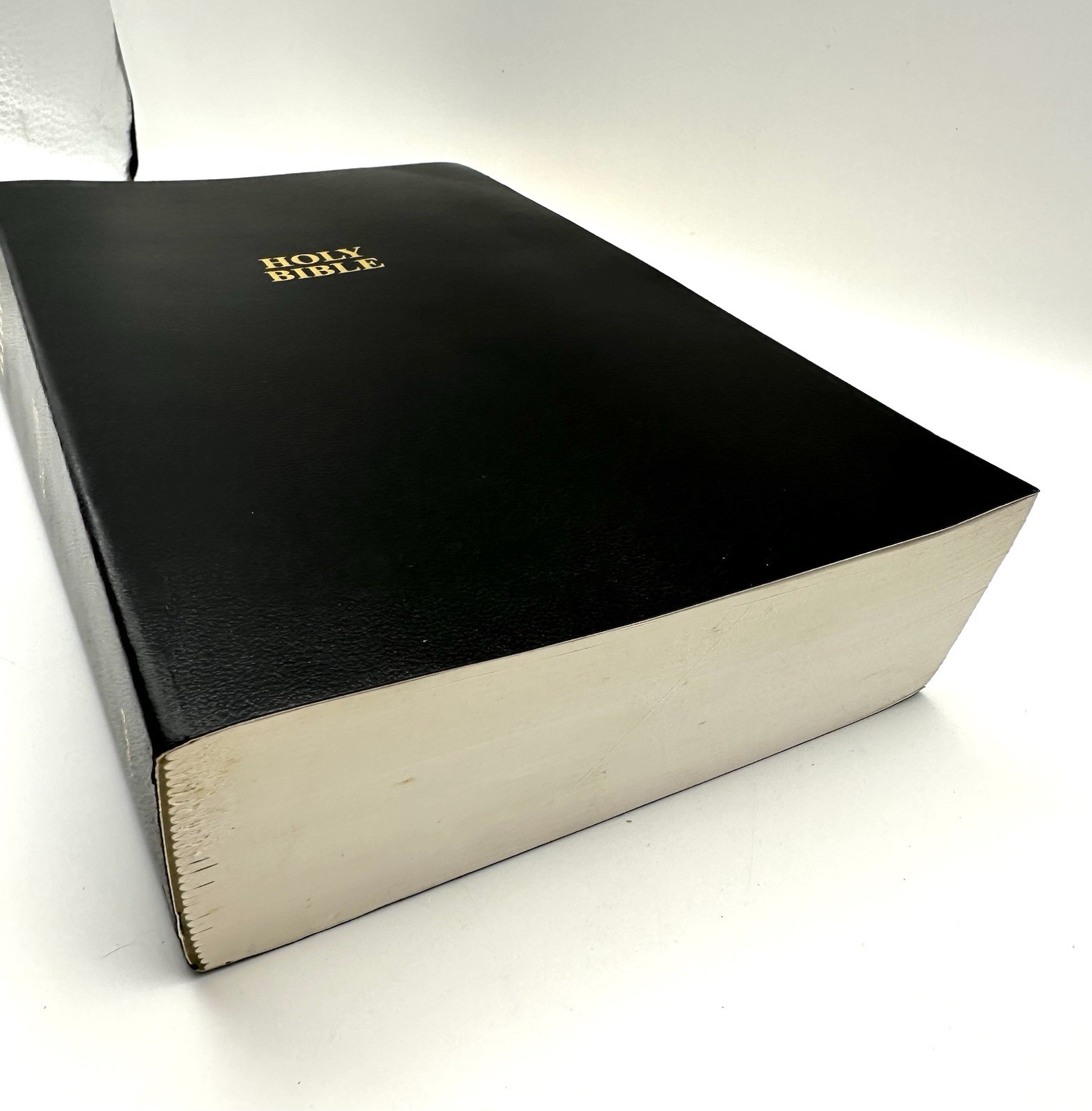 Holy Bible Authorized King James Version Church Black Faux Leather Softcover