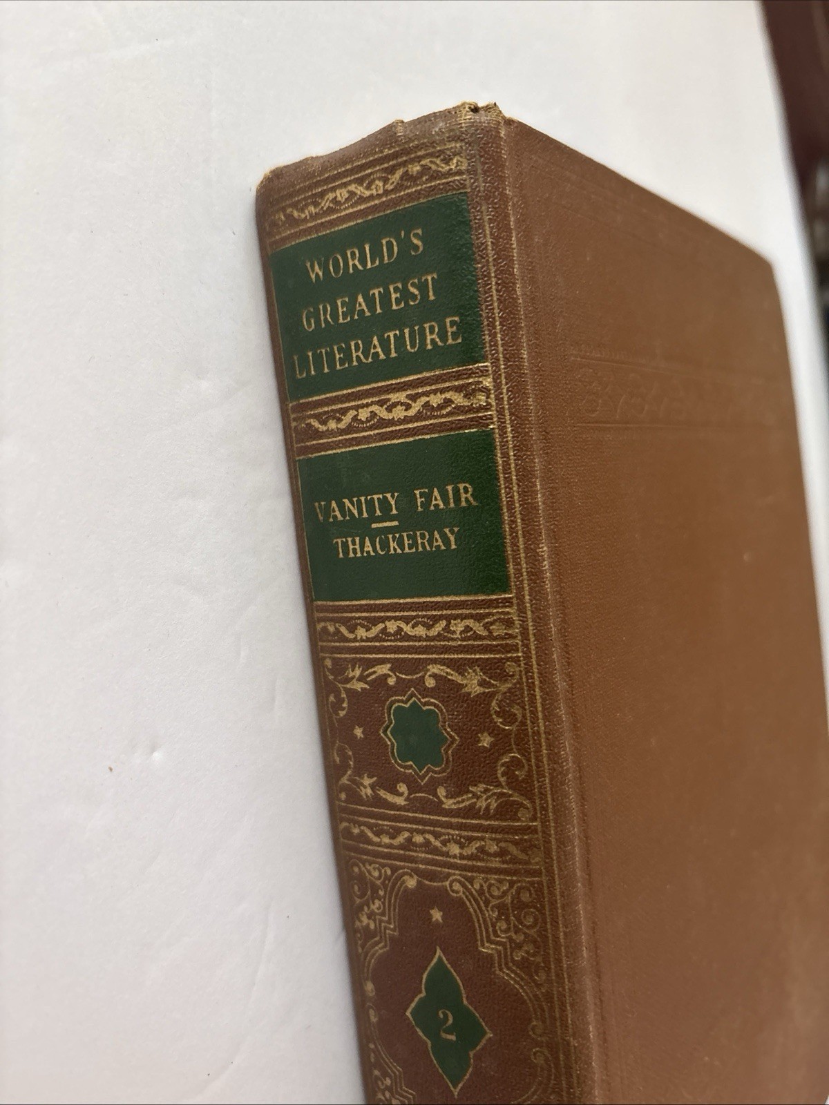 VANITY FAIR by Thackery Volume #2 World’s Greatest Literature Vintage Book