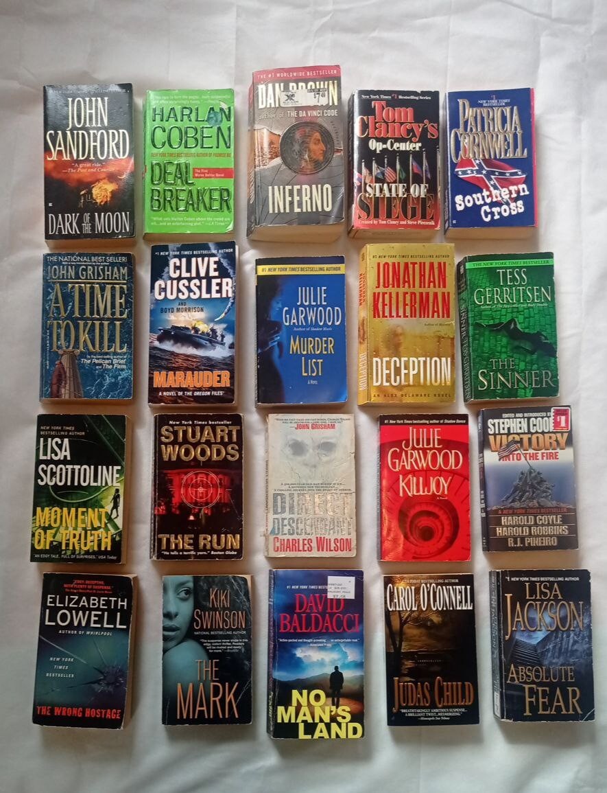 ⭐️ [NEW] Lot of 12 Thriller Bestselling Paperback Books – As New & Very Good