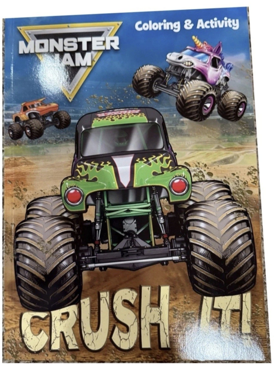 ? MONSTER JAM ? ●CRUSH IT!● Monster Truck Coloring & Activity Book.