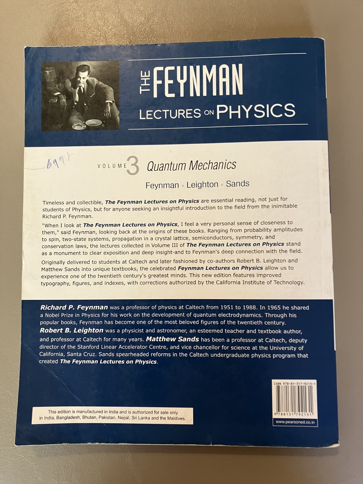 The Feynman Lectures on Physics, Vol 3, Quantum Mechanics, TPB 2013