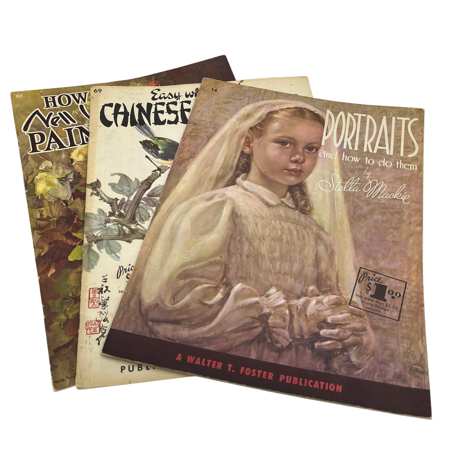 Walter T. Foster Collection of 3 Vintage Art Instruction Books