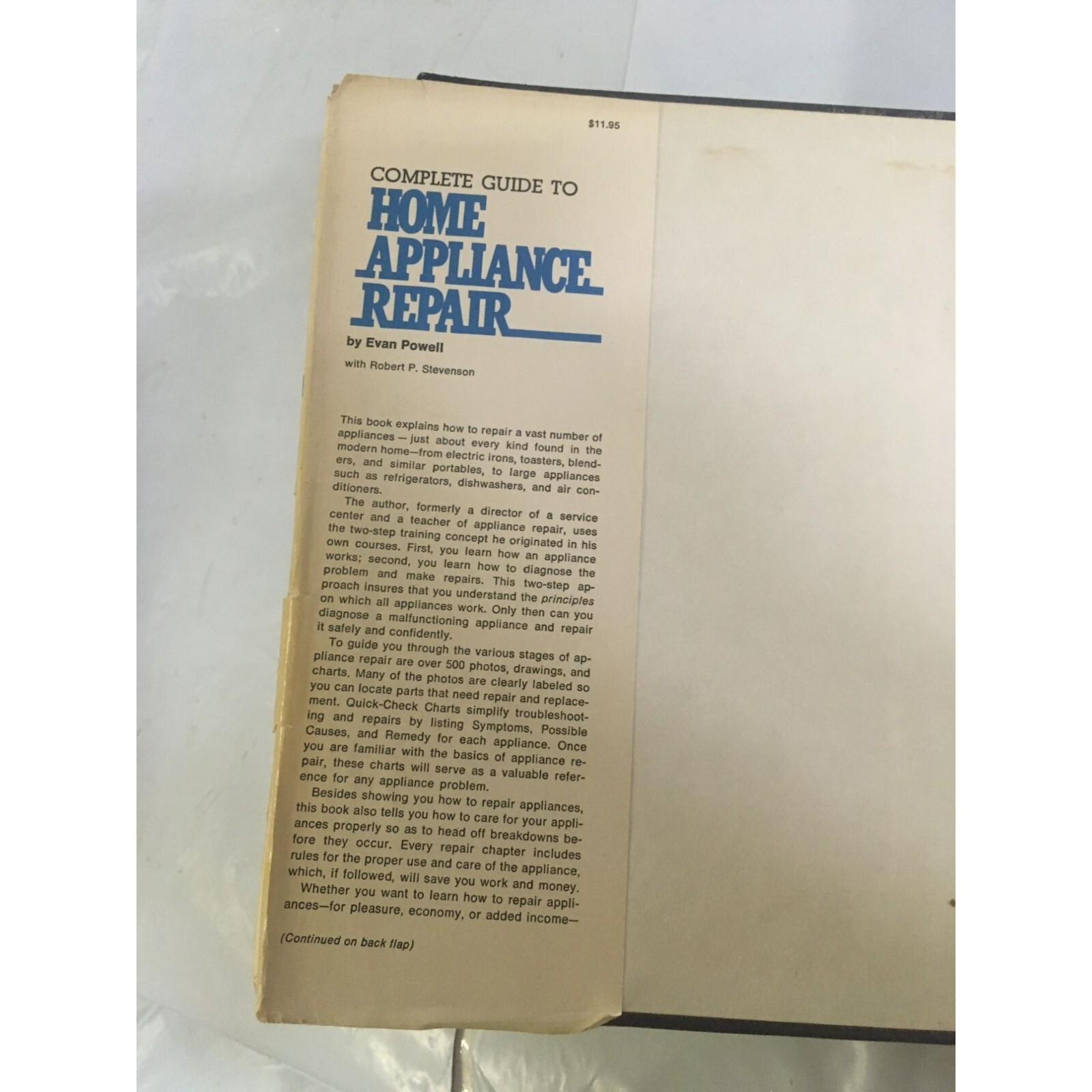 Complete Guide to Home Appliance Repair Book by Evan Powell