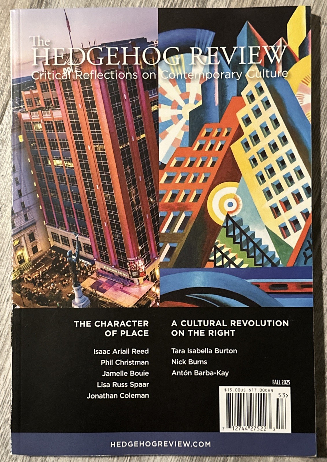 The Hedgehog Review Magazine Fall 2025