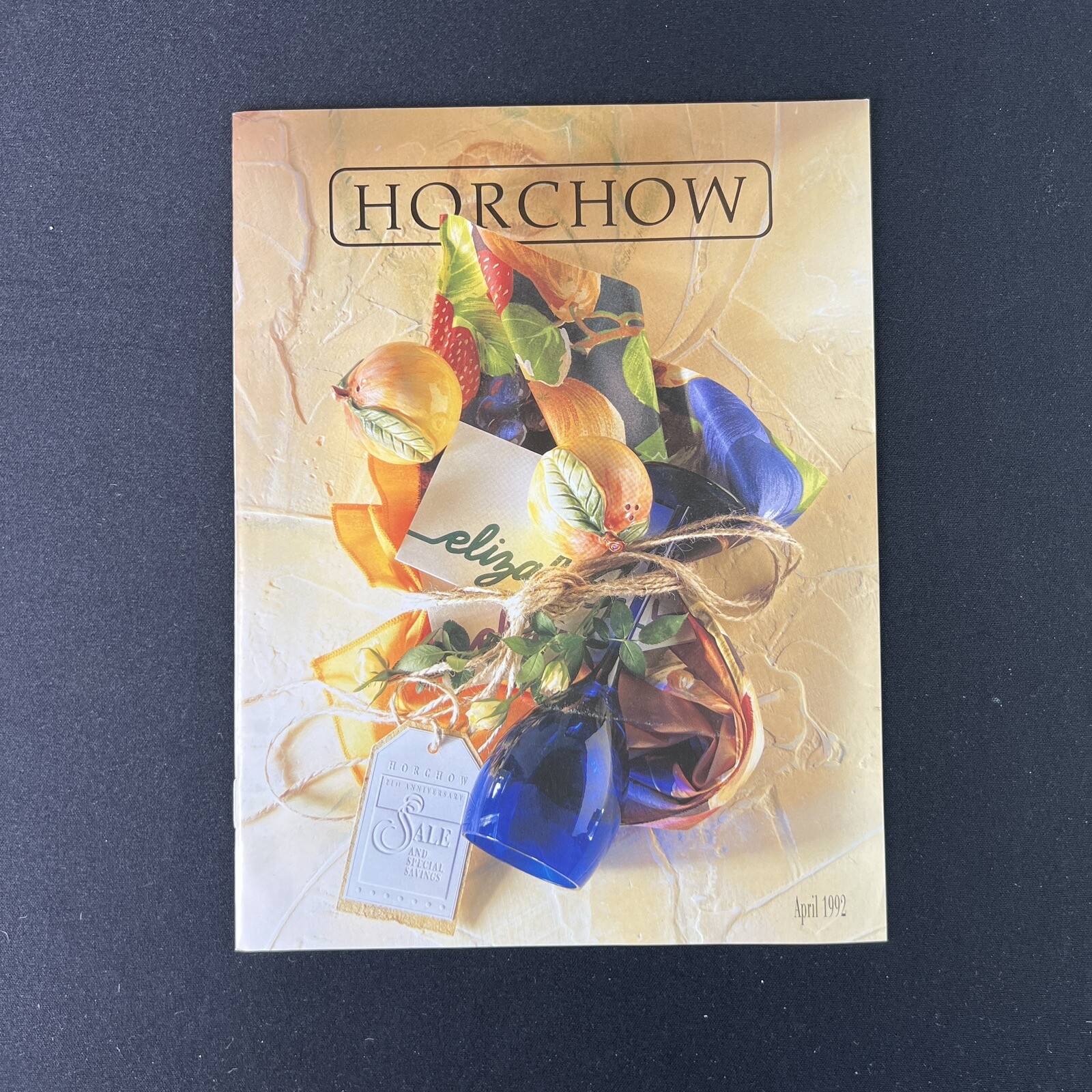 Vintage April 1992 Horchow Gift Home Goods Catalog 38 Pages
