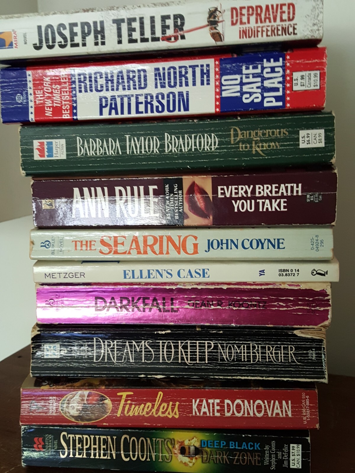 Lot of 10 Vintage Mass Paperbacks Various Genres Various Decades