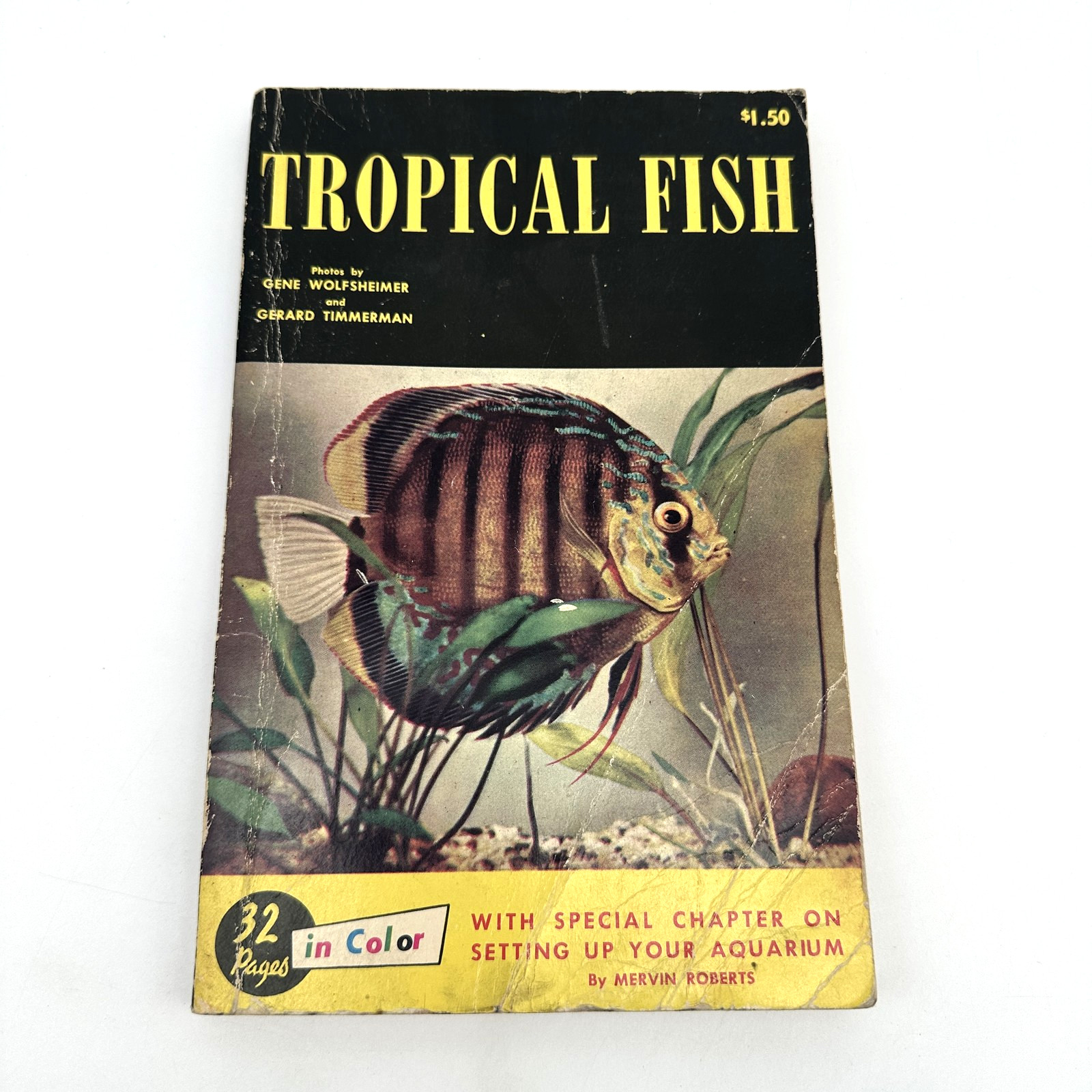 Vintage T.F.H. Tropical Fish Book 32 Pages Color Photos Aquarium Care Mervin