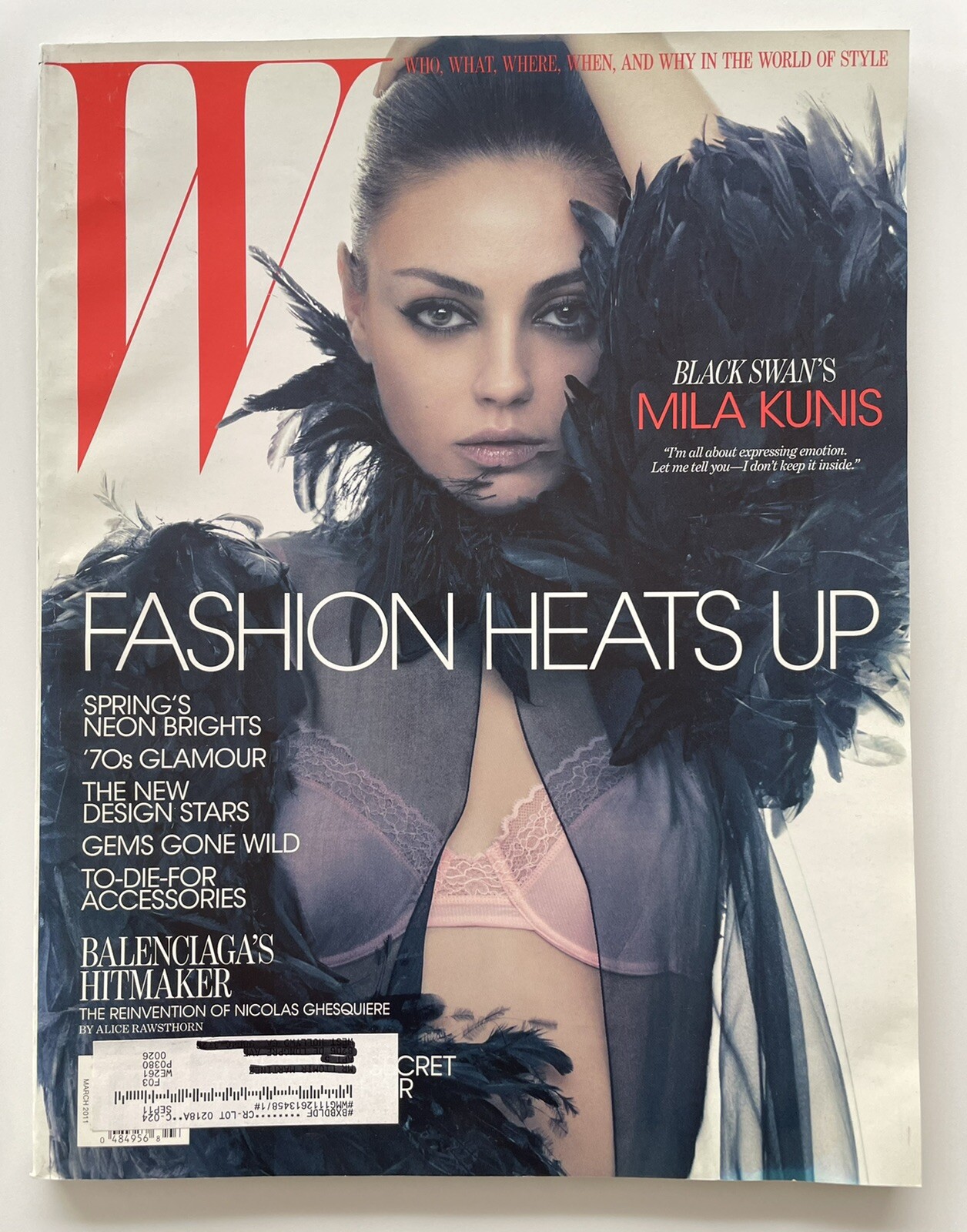 W Magazine – March 2011 – Fashion Heats Up feat. Mila Kunis