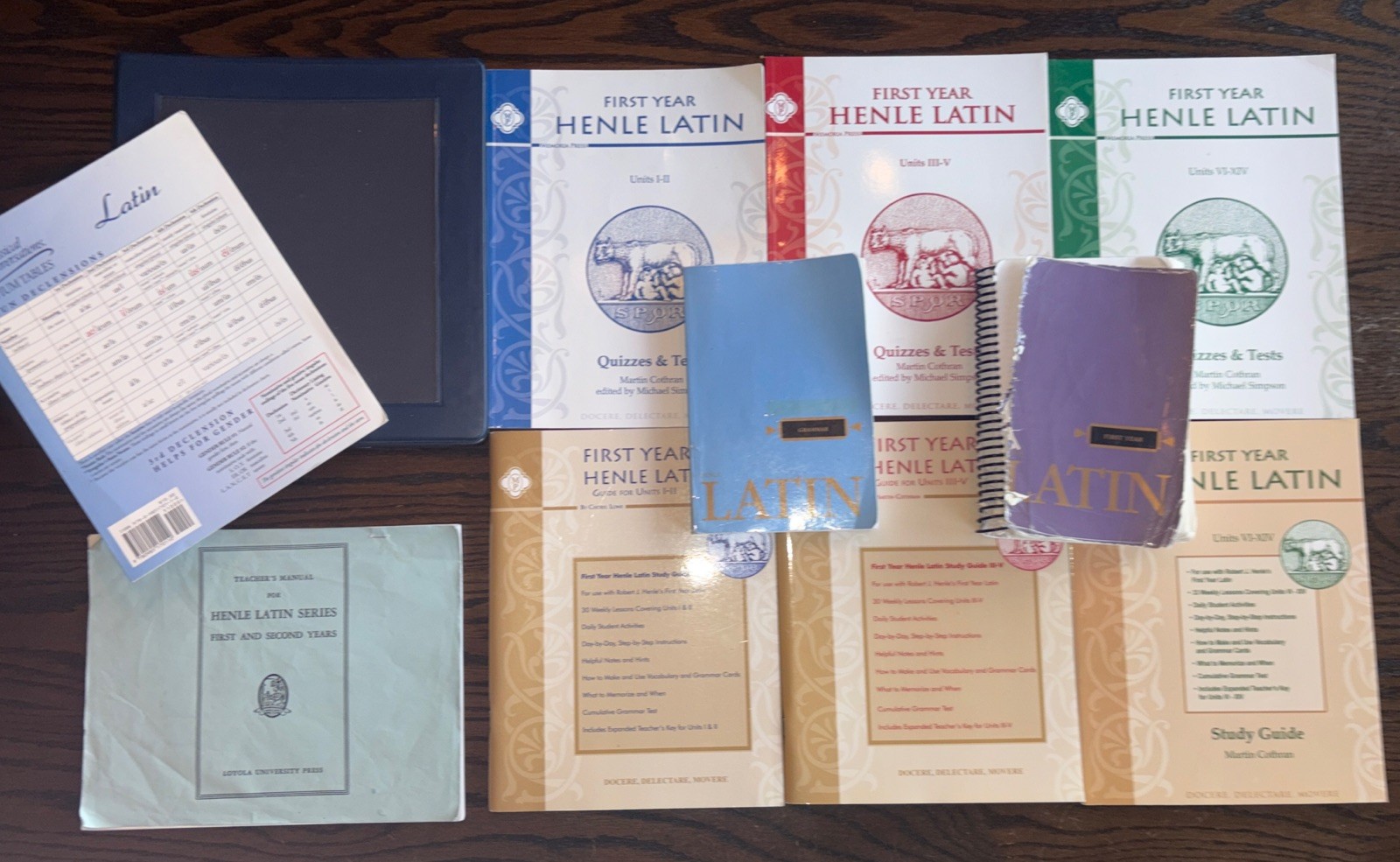 Henle Latin First Year Huge Lot Text, Grammar Book, Tests/Quizzes, Answer Key