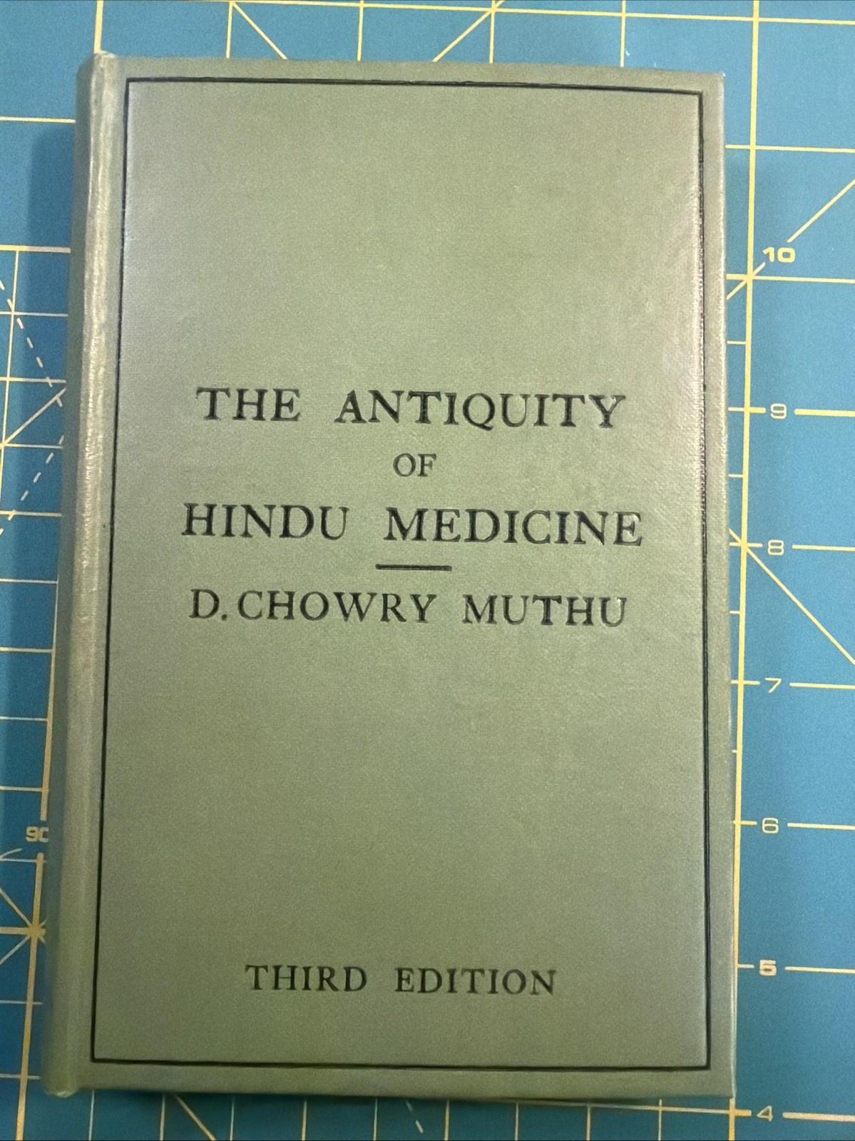 Antiquity of Hindu Medicine D Chowry Muthu 1930 Ayurveda HC
