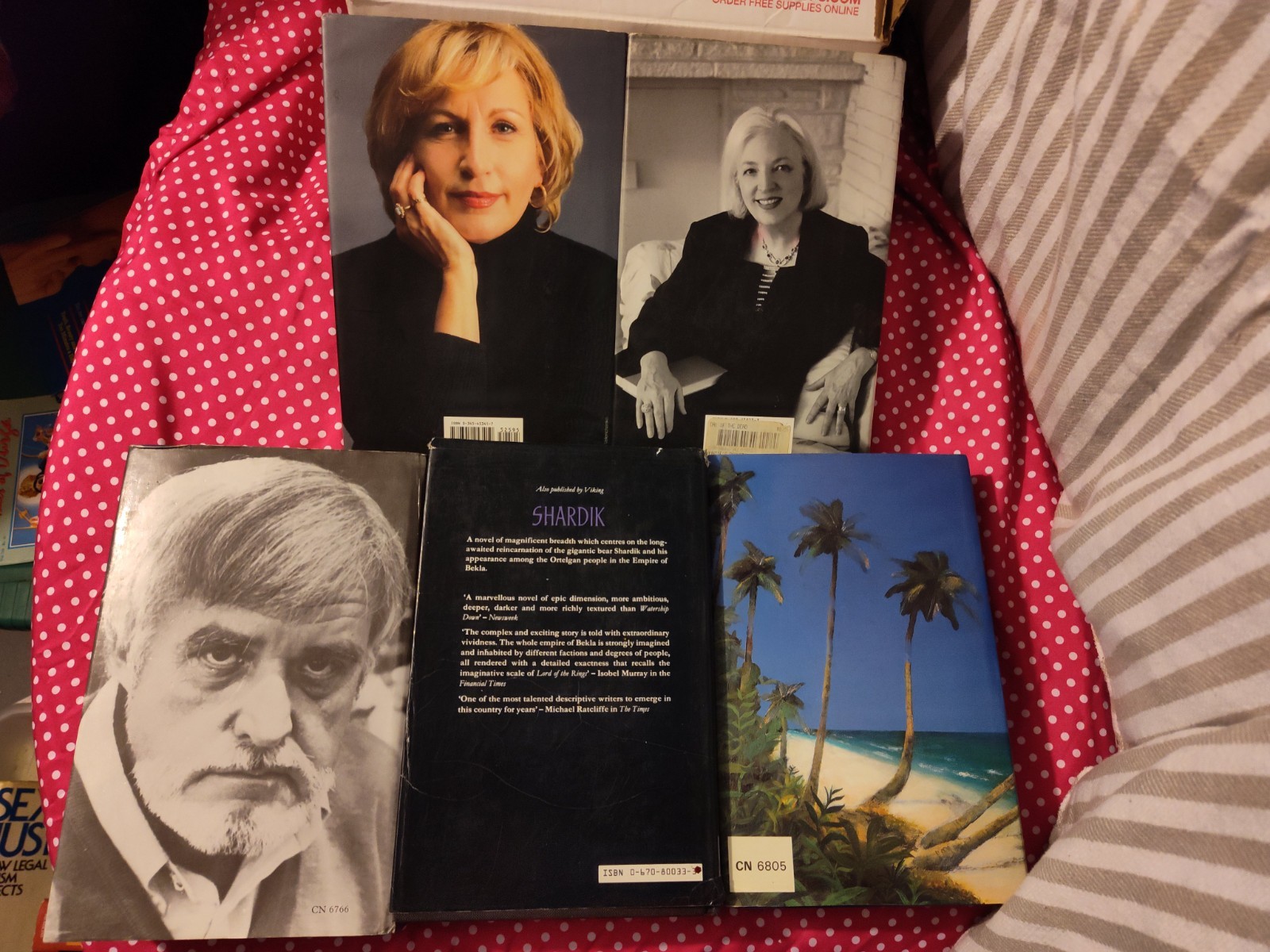 Hardcover Fiction Book Lot of 5 Linda Howard Michener John Jakes Adams Jance HC