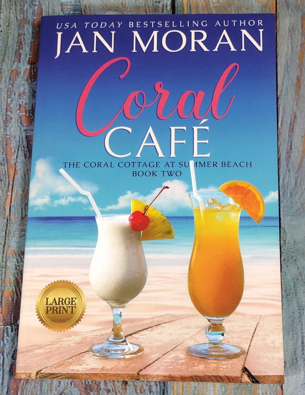 Coral Cafe THe Coral Cottage at Summer Beach Book Two by Jan Moran (2021, Large