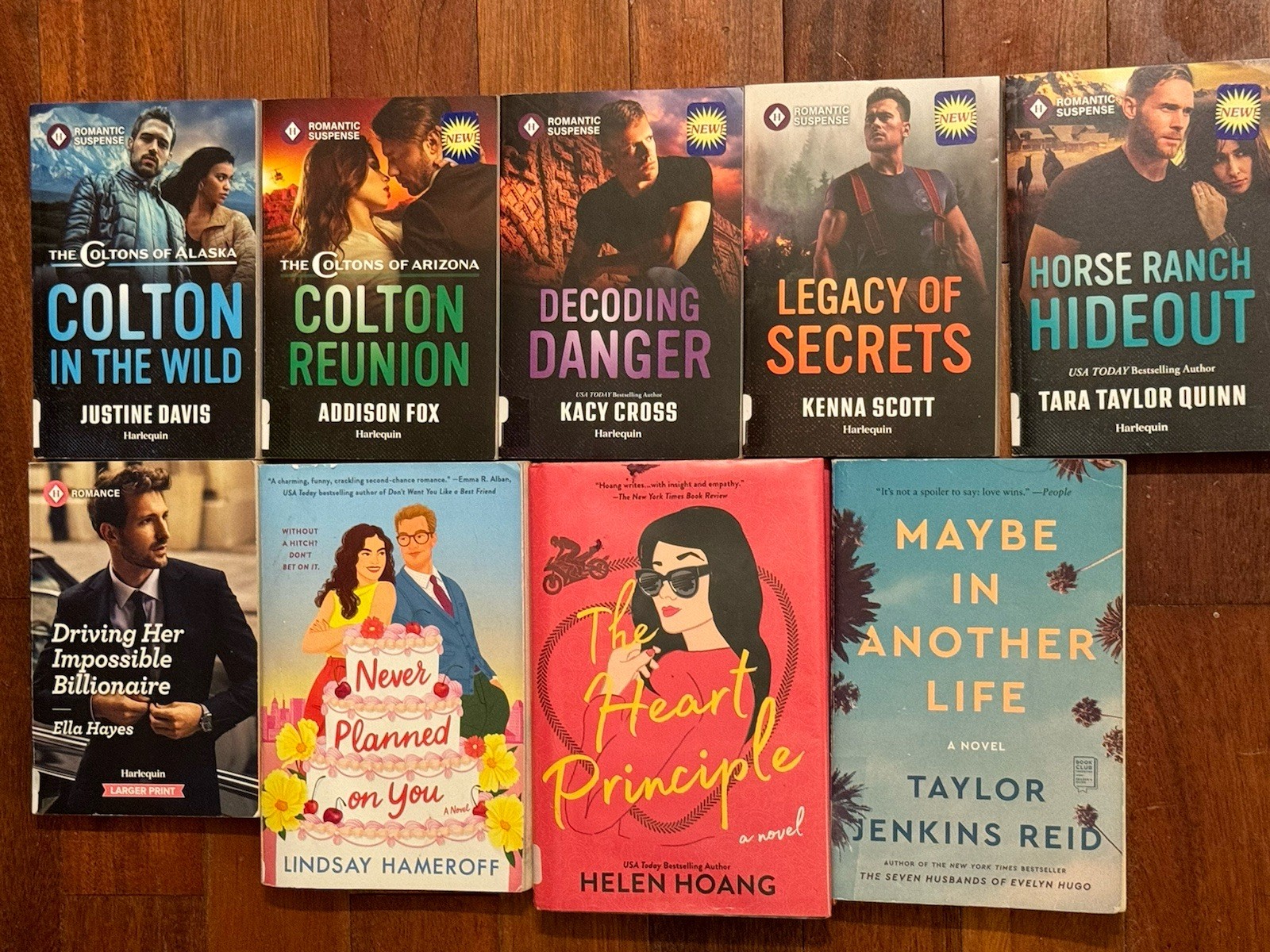Lot of 9 Romantic Suspense Books Harlequin Maybe In Another Life Novel Horse