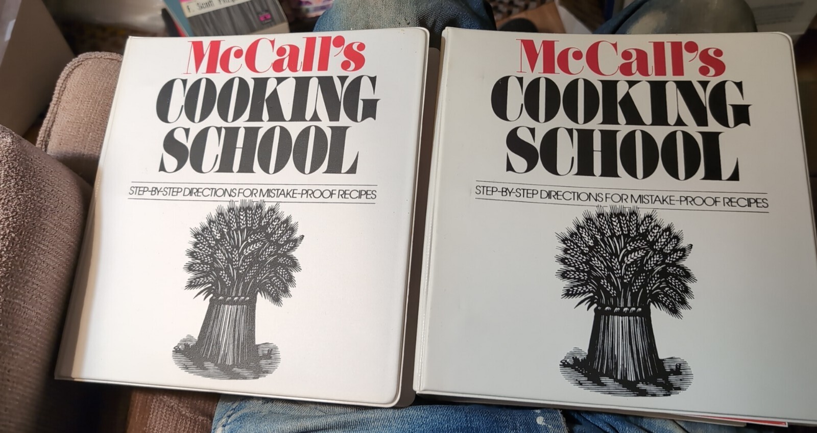 1986 McCall’s Cooking School Recipes 266 Pages In 2 3 ring Binders B26