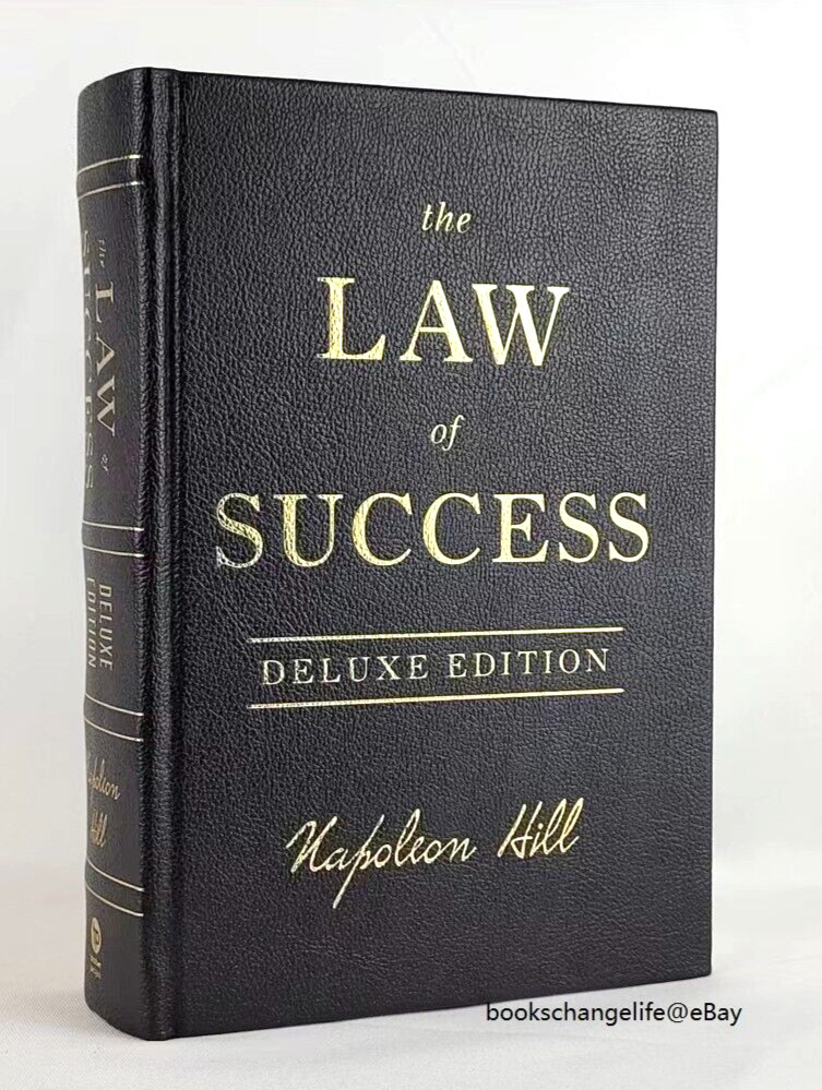 THE LAW OF SUCCESS Deluxe Edition Napoleon Hill Leather Bound Collectible NEW