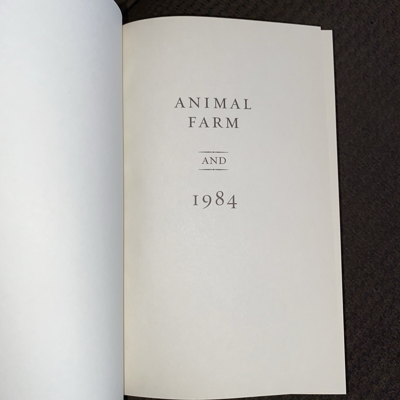Animal Farm & 1984 by George Orwell 2003 HC Harcourt Christopher Hitchens No DJ