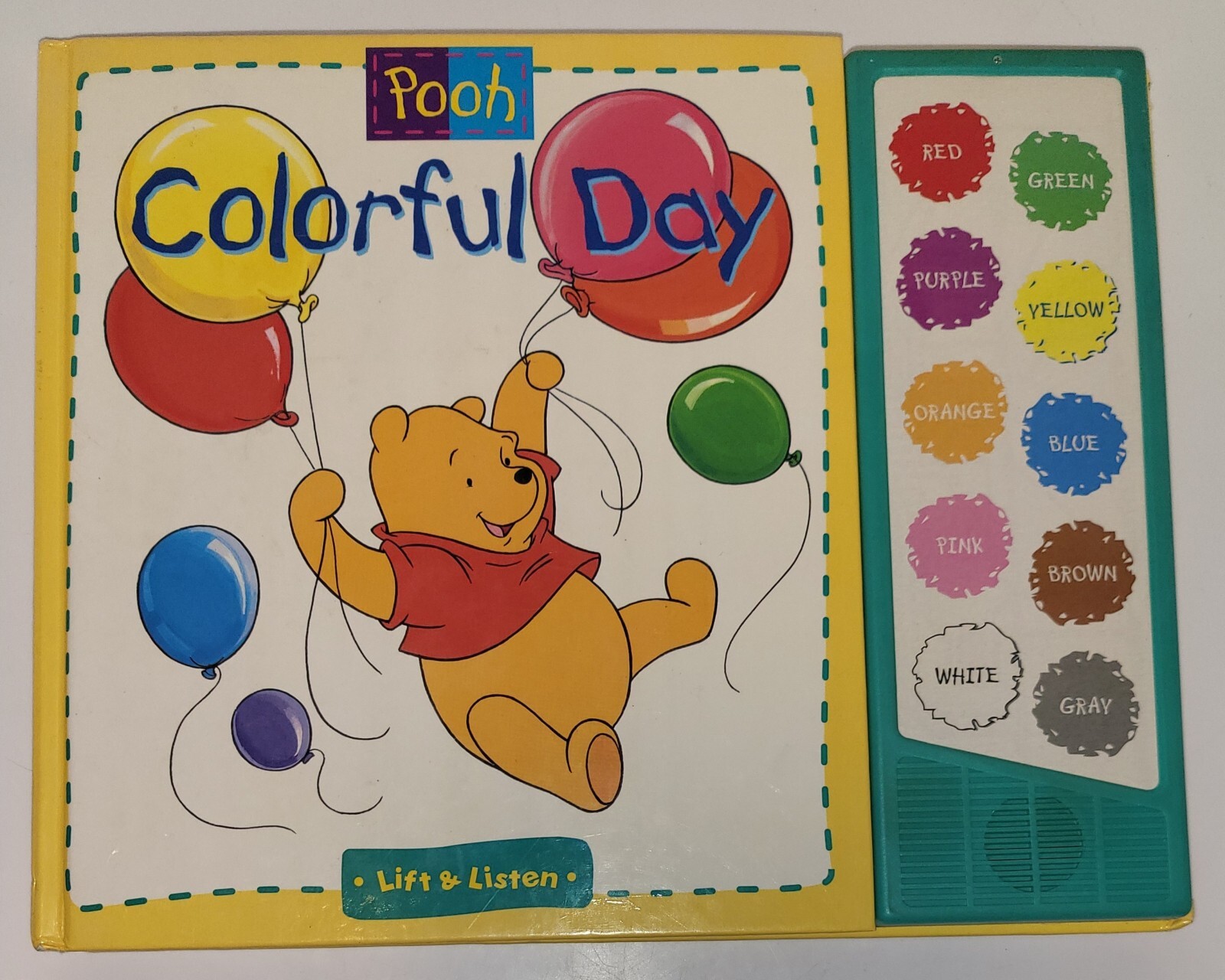 POOH COLORFUL DAY LIFT AND LISTEN By Darrell Baker – Hardcover – 11.25″ x 10″