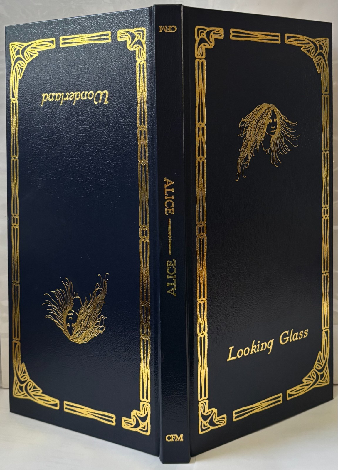 ANNE BACHELIER -Wonderland /Looking Glass. SIGNED DELUXE BOOK & BOOKMARK -2005