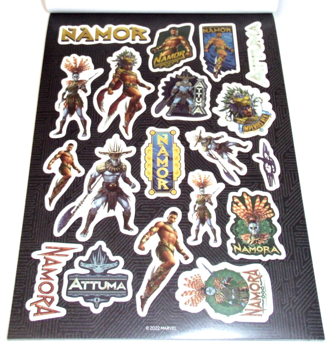 NEW Black Panther Wakanda Forever Create-A-Scene 90 Stickers Coloring Book Pad
