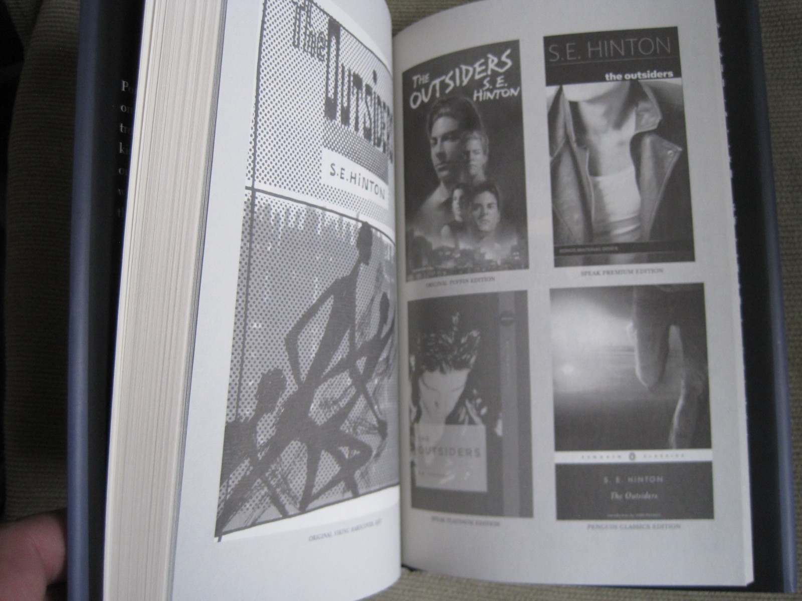 S.E. HINTON SIGNED – THE OUTSIDERS – LIMITED HARDCOVER EDITION First Printing