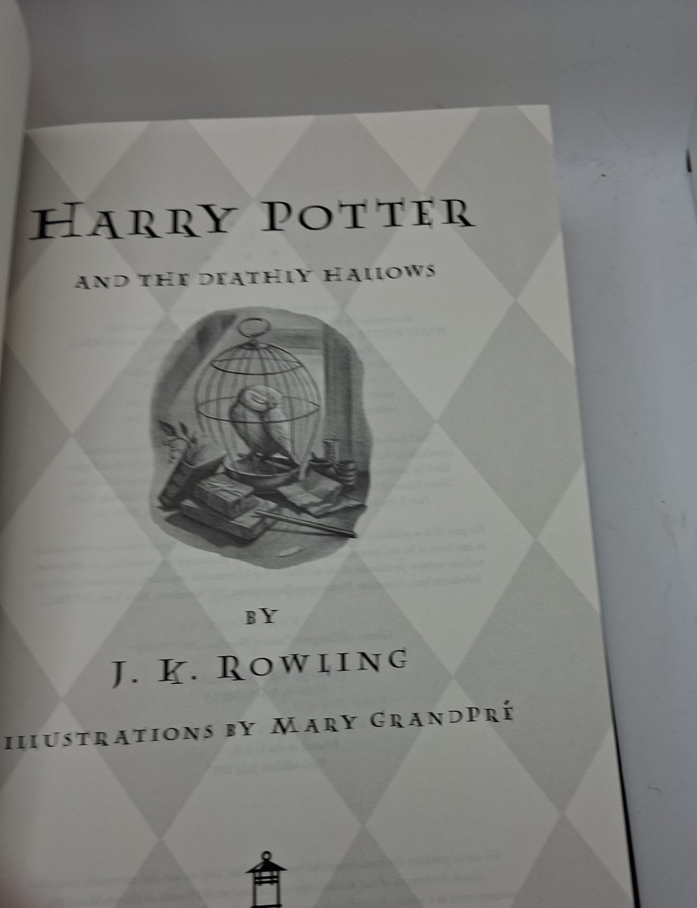 HARRY POTTER Deathly Hallows TRUE First Edition, 1st Printing DJ 759 pages Error