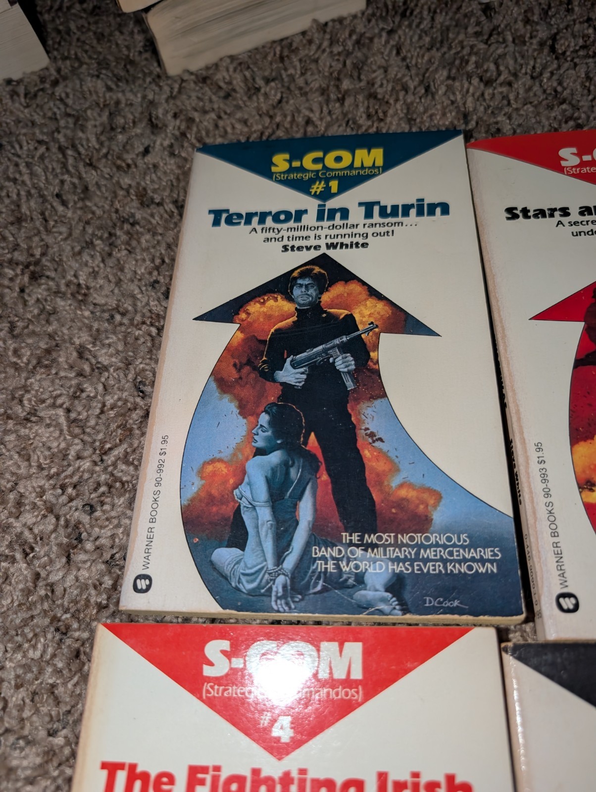 Steve White S-COM Strategic Commandos #1 #2 #4 #5 Paperback Book Lot