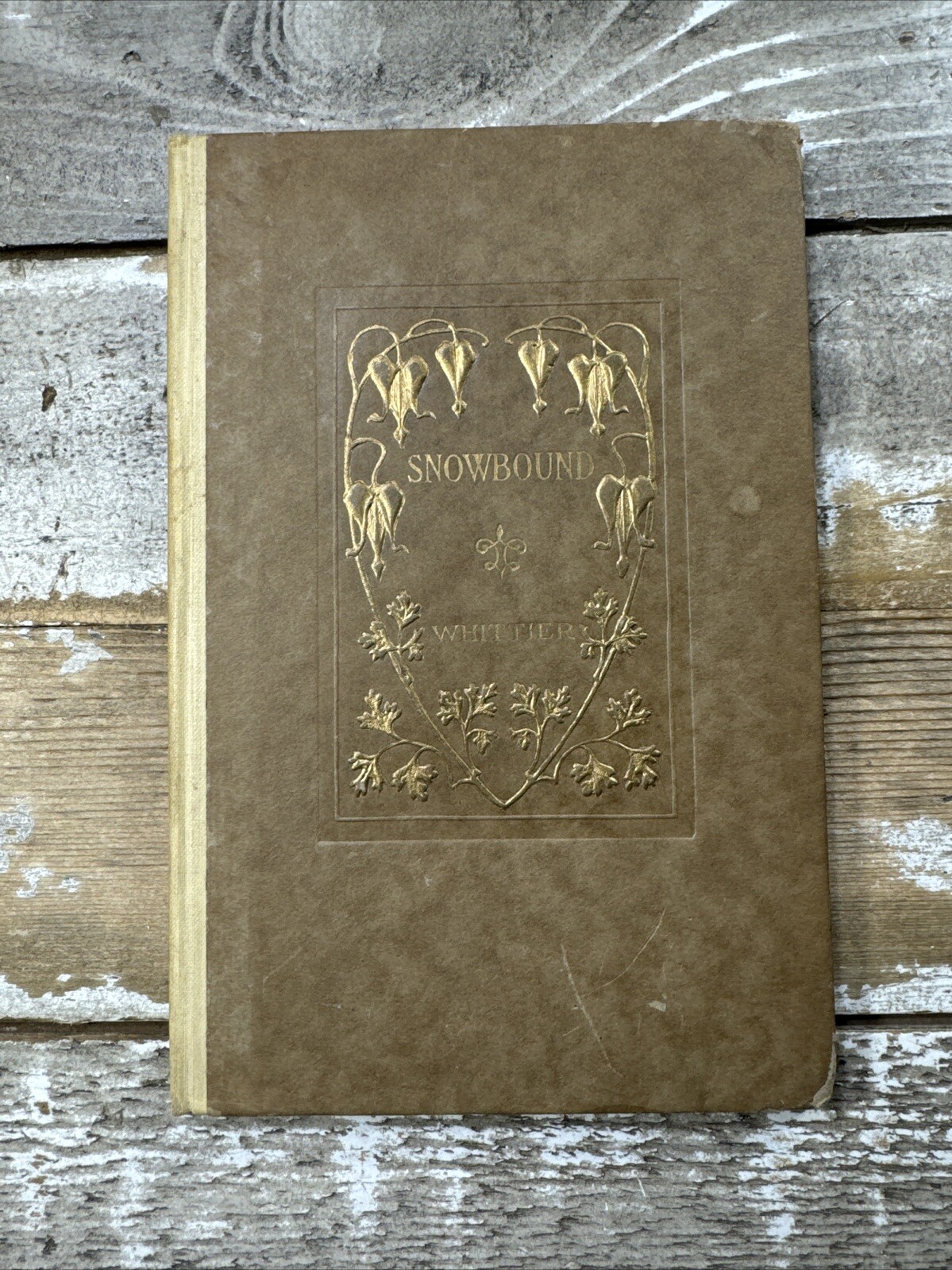 1908 Antique Poetry Book “Snowbound” John Whittier