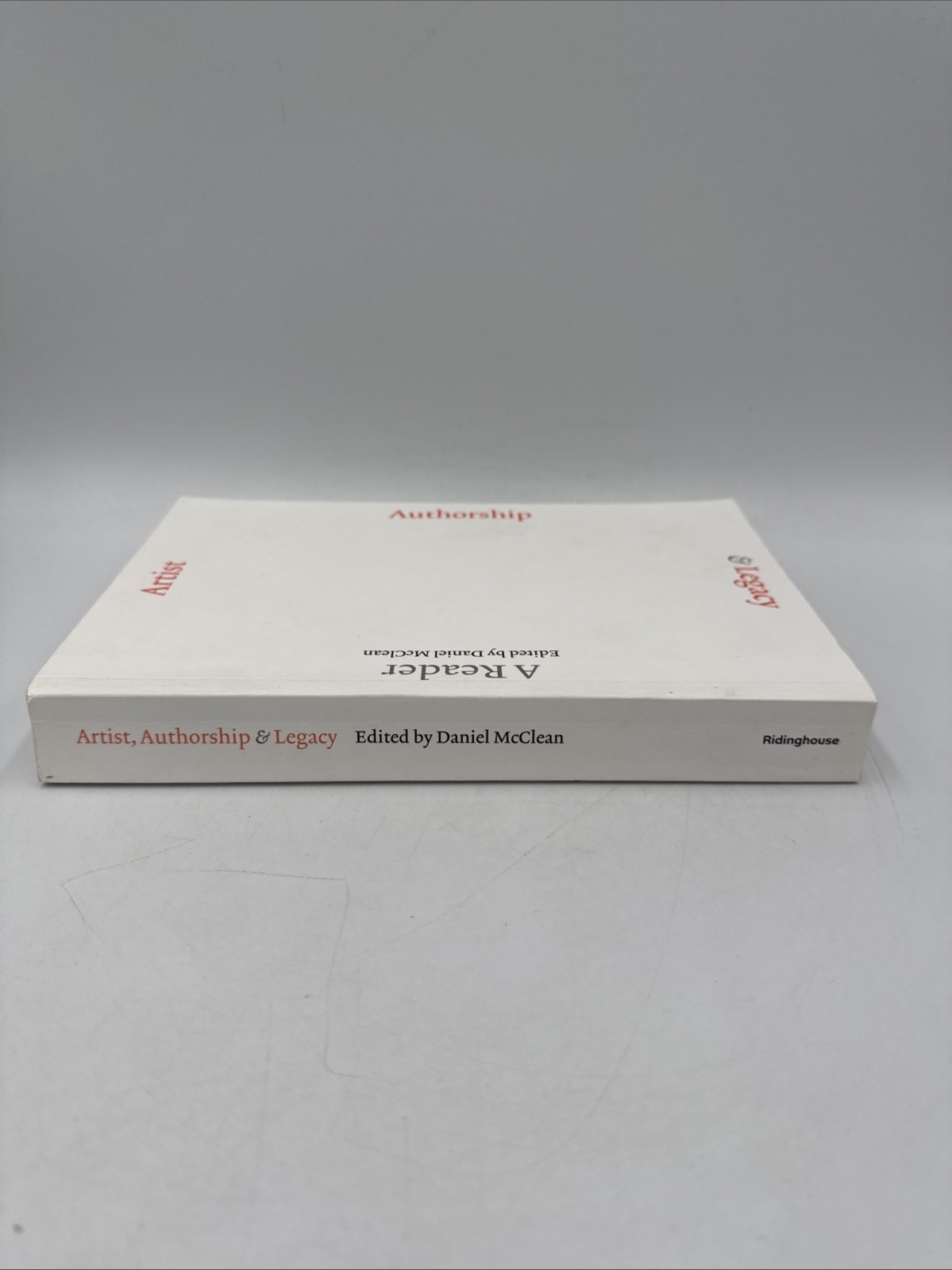 Artist, Authorship and Legacy: a Reader by Daniel McClean (2019, Trade…