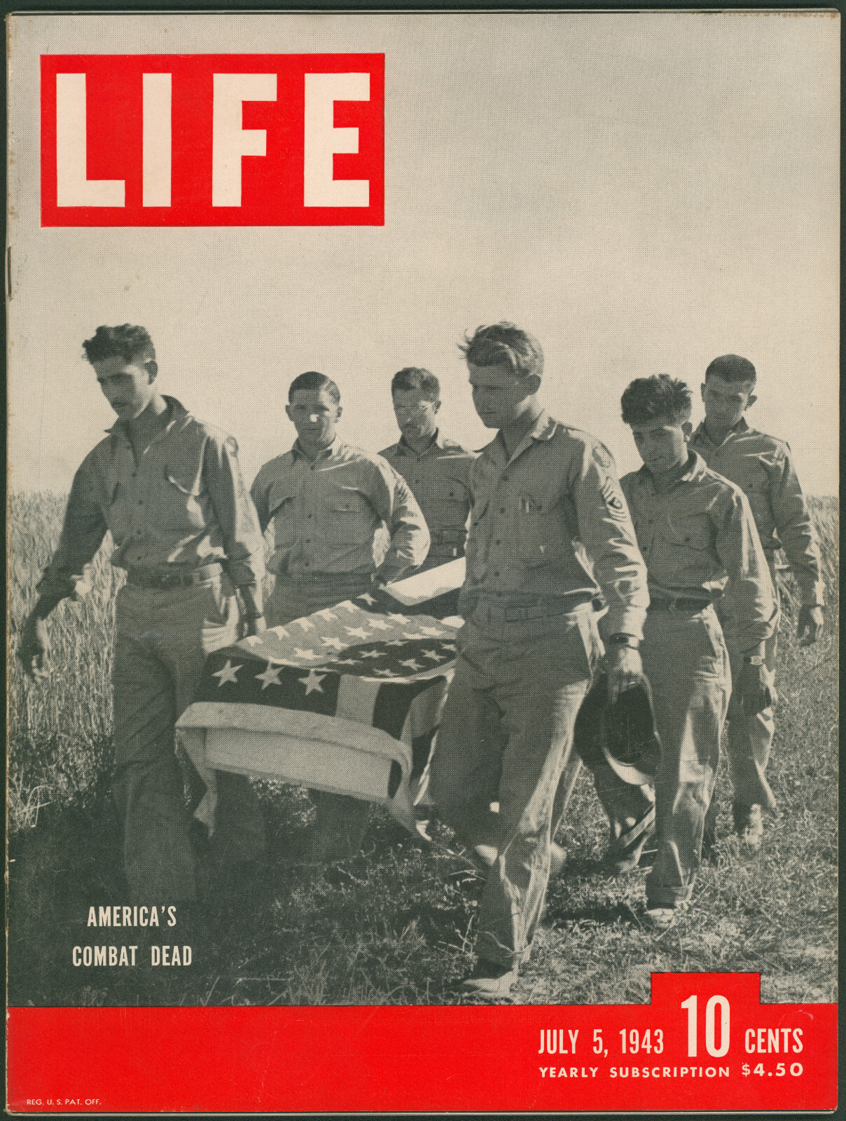 Life Magazine July 5 1943 WWII AMERICA’S COMBAT DEAD~SOLDIERS~DETROIT RACE RIOTS