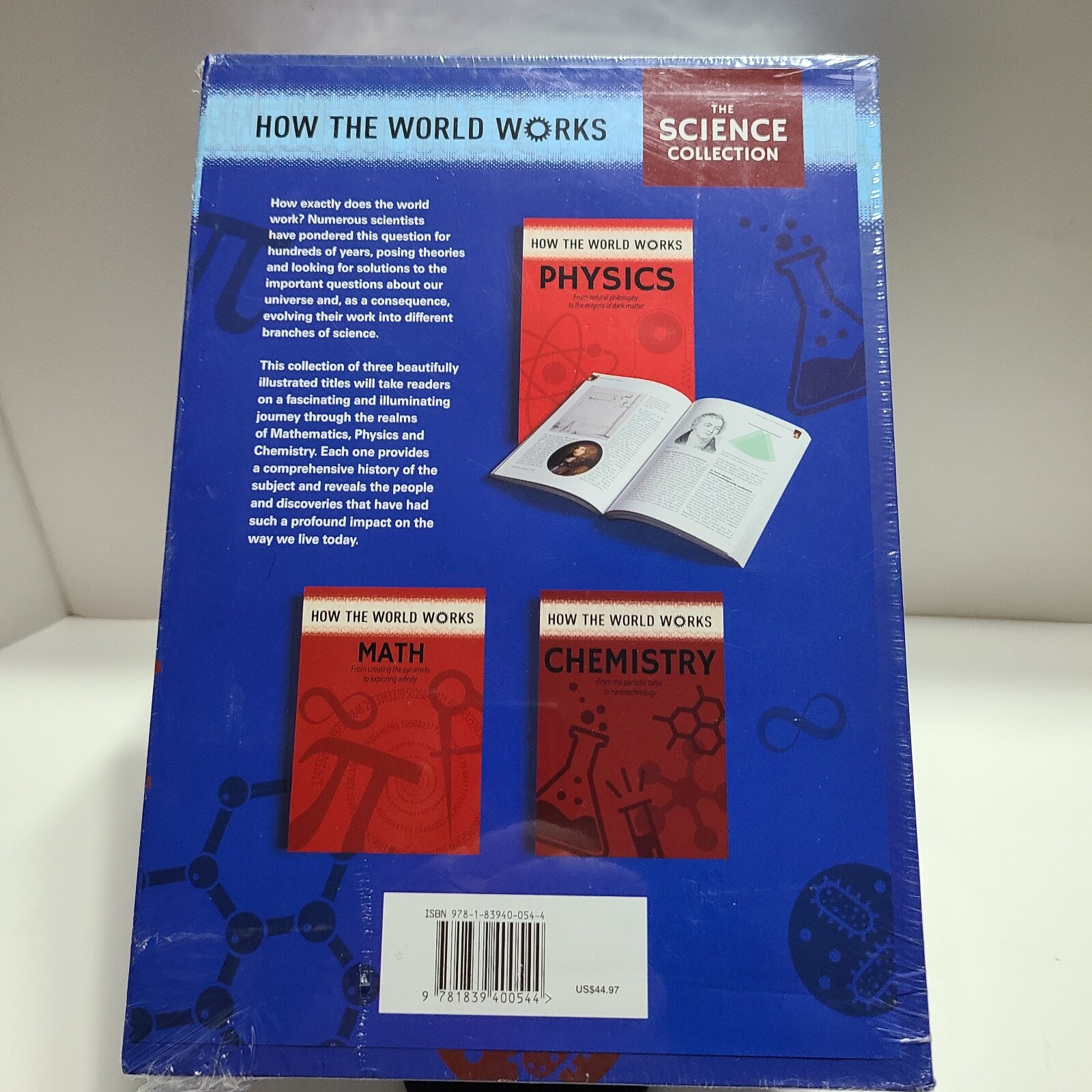 The Science Collection • How the World Works 3 Volume Deluxe Box Set Hardcover.