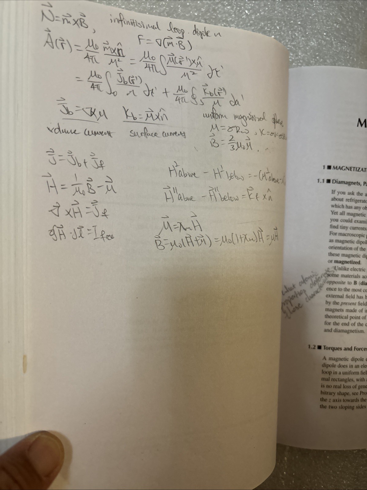 Introduction to Electrodynamics Book David Griffiths 4th Edition (has writing)