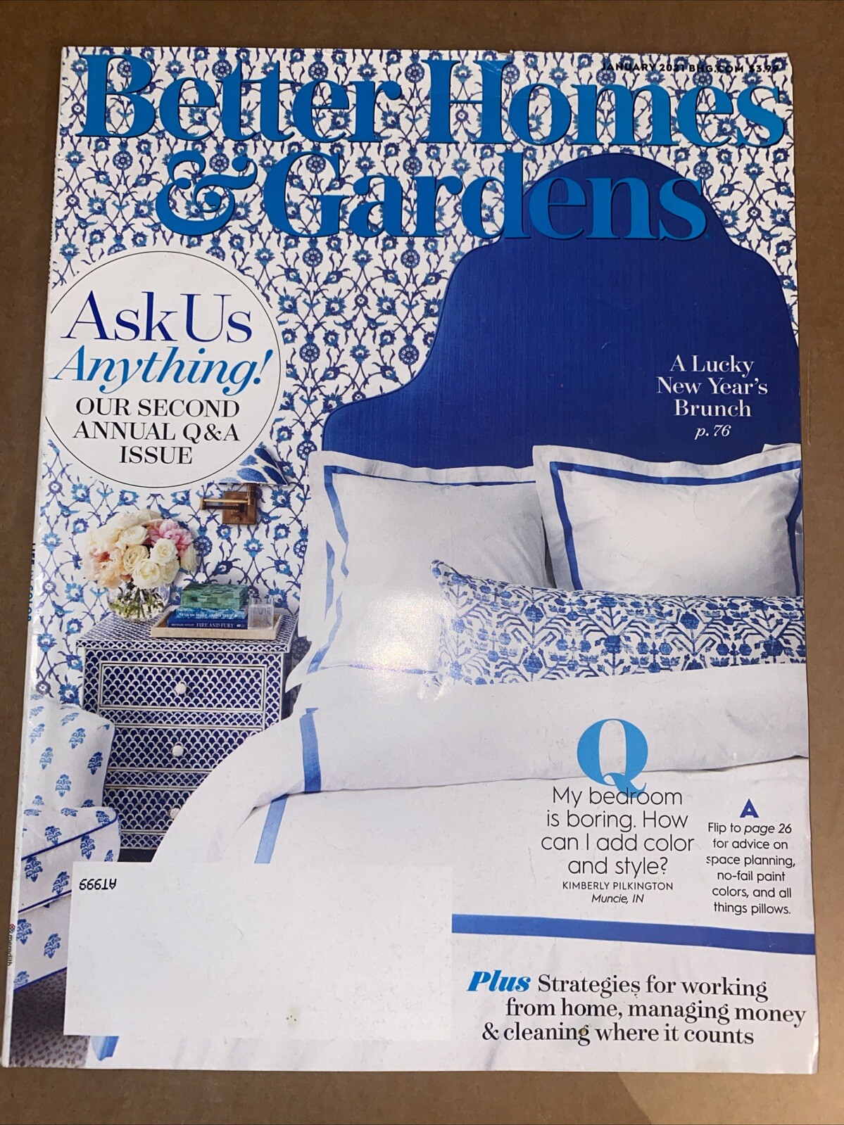 Ask Us Anything Better Homes & Gardens January 2021 108 PAGES FREESHIP