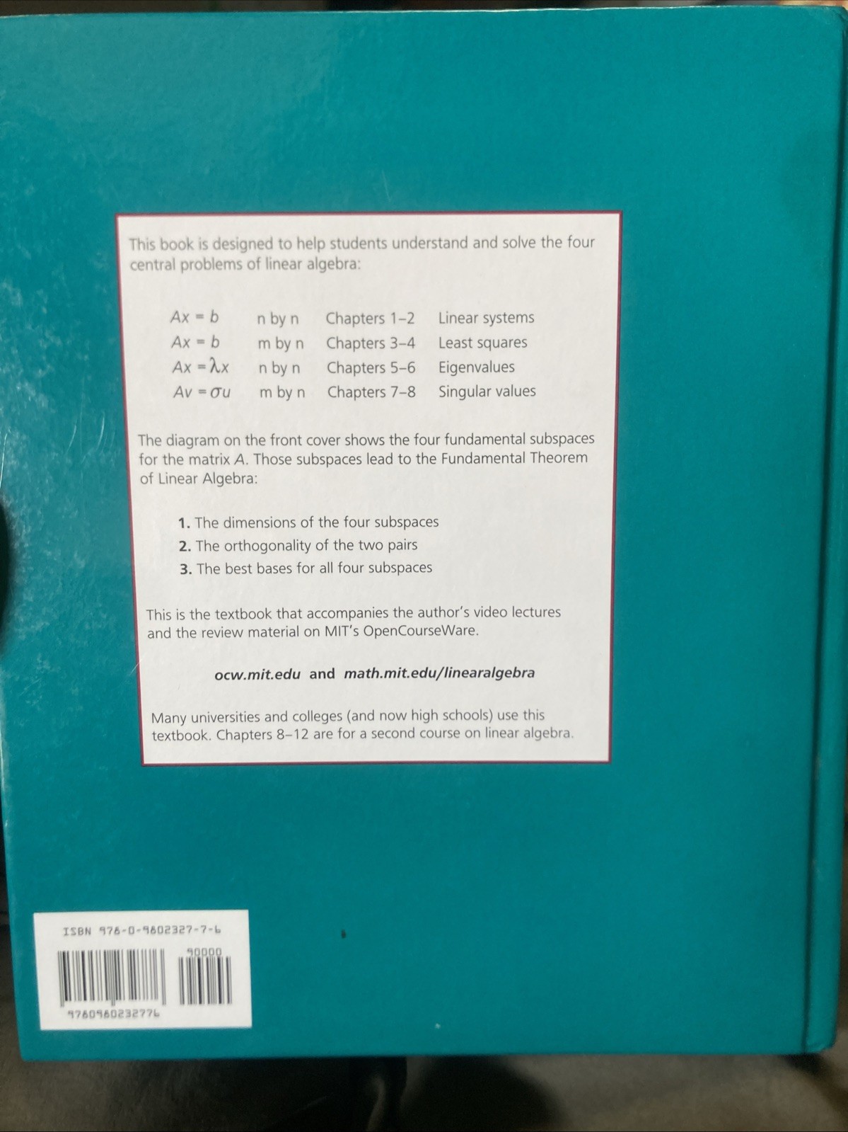 Introduction to Linear Algebra, Fifth Edition (Gilbert Strang) by Gilbert Stran