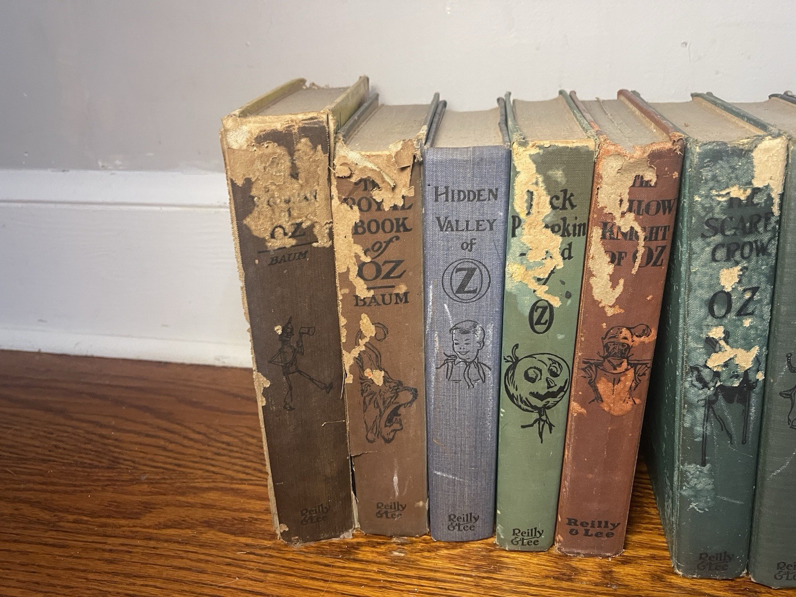 Lot of (12) 1st Ed L Frank Baum OZ Hard Covers Color Plates READ