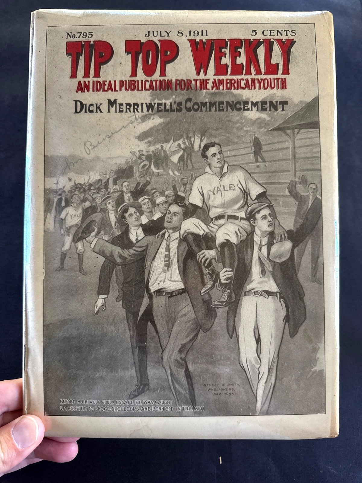 Tip Top Weekly #795 July 8 1911 Dick Merriwell’s Commencement Yale Baseball