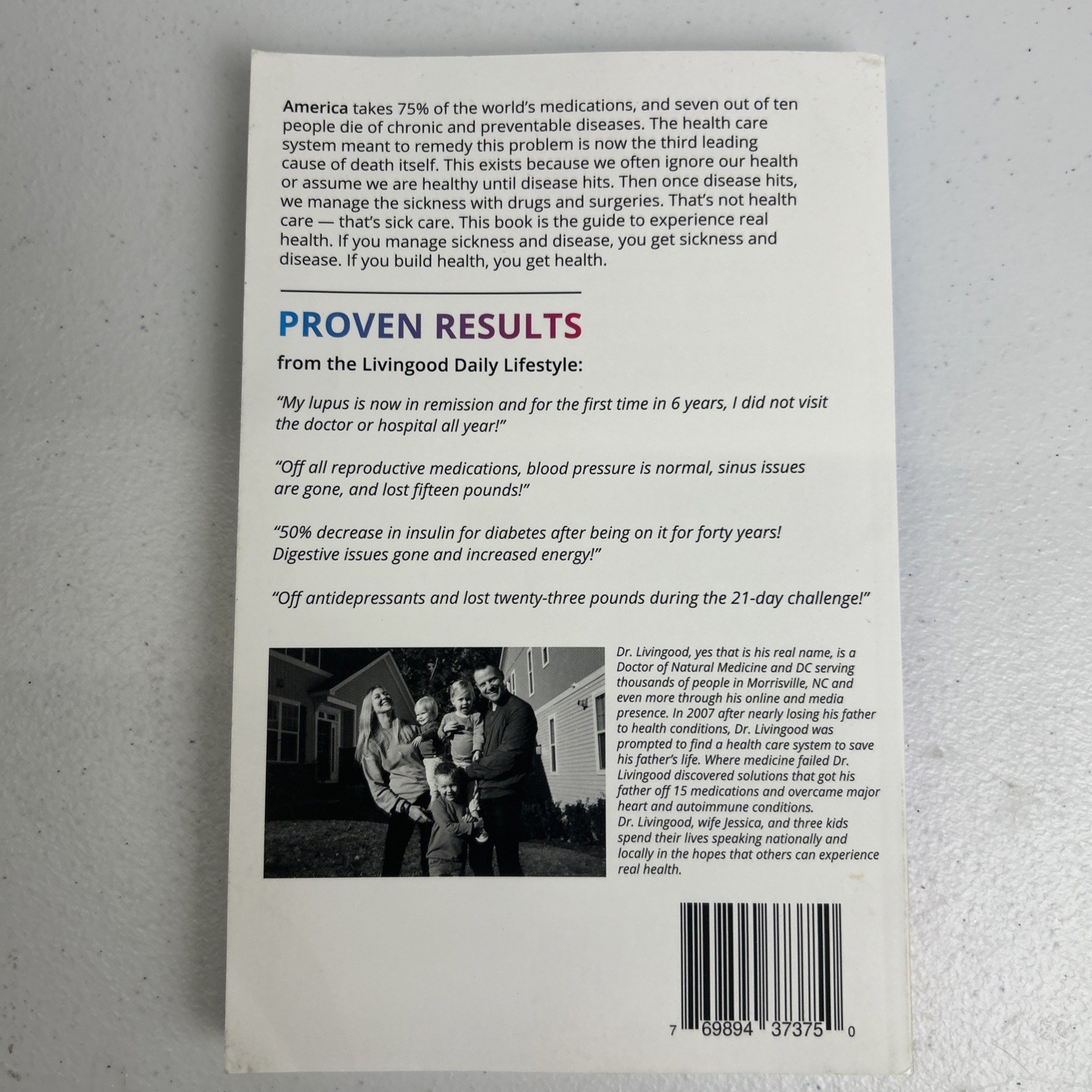 LIVIN GOOD DAILY: 21-Day Guide to Real Health + Workbook by Dr. Livingood