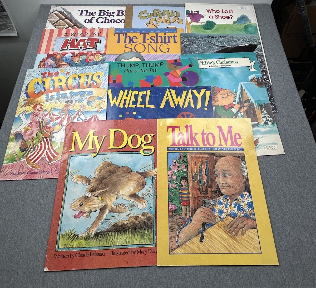 Lot Of 12 Oversized Classroom Teacher Big Books Easel Belanger Circus Christmas