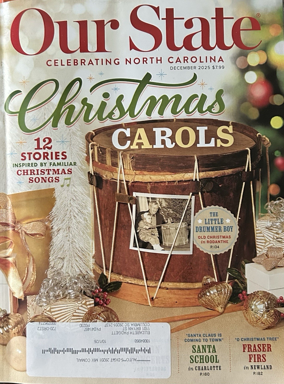 Our State Celebrating North Carolina Magazine December 2025