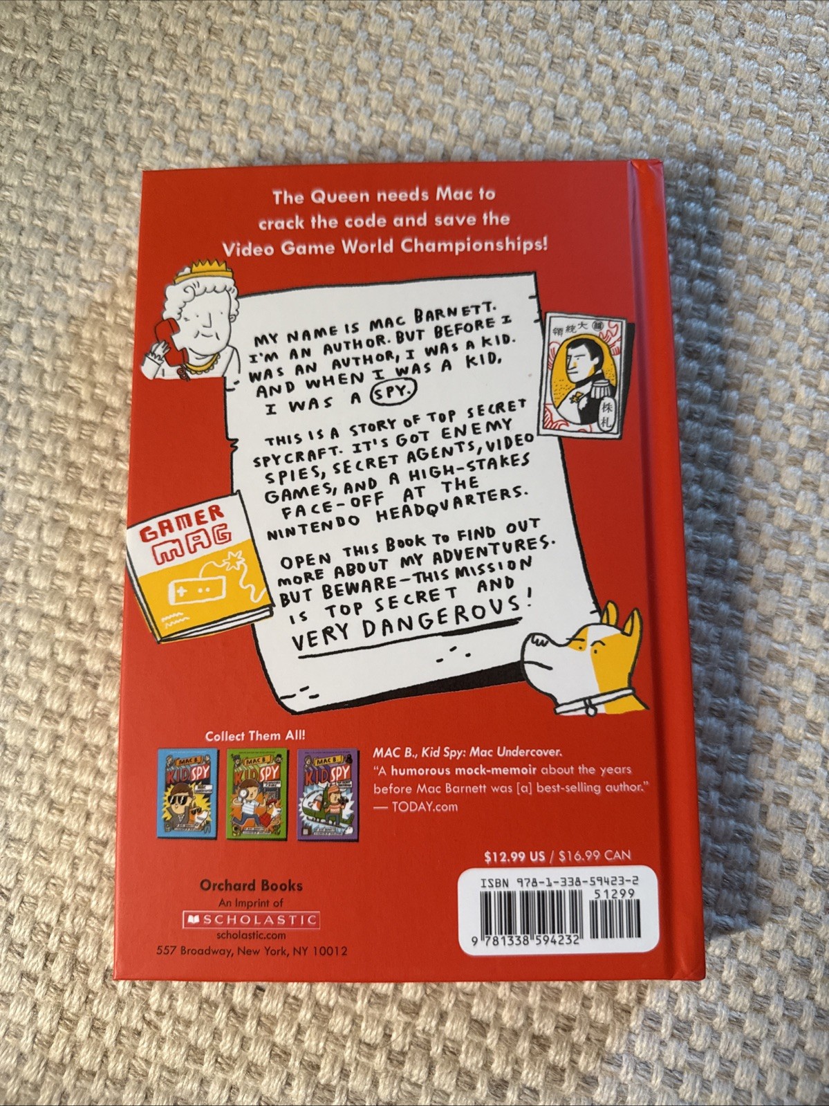 Mac Cracks the Code (Mac B. , Kid Spy #4) by Mac Barnett (2019, Hardcover)