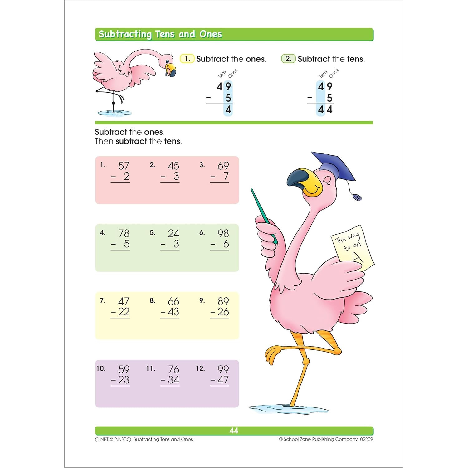 School Zone Addition & Subtraction Workbook: 64 Pages, 1St Grade, 2Nd Grade, …