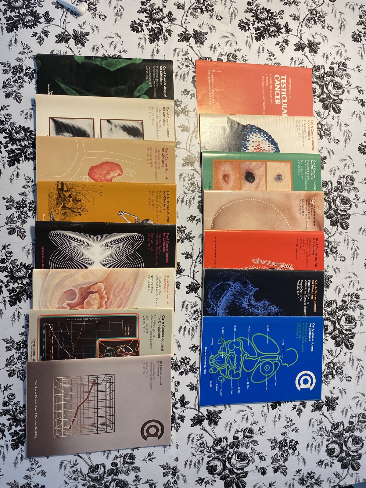 15 Vintage American Cancer Society Pamphlets Lot 1970s Medical Brochures Booklet