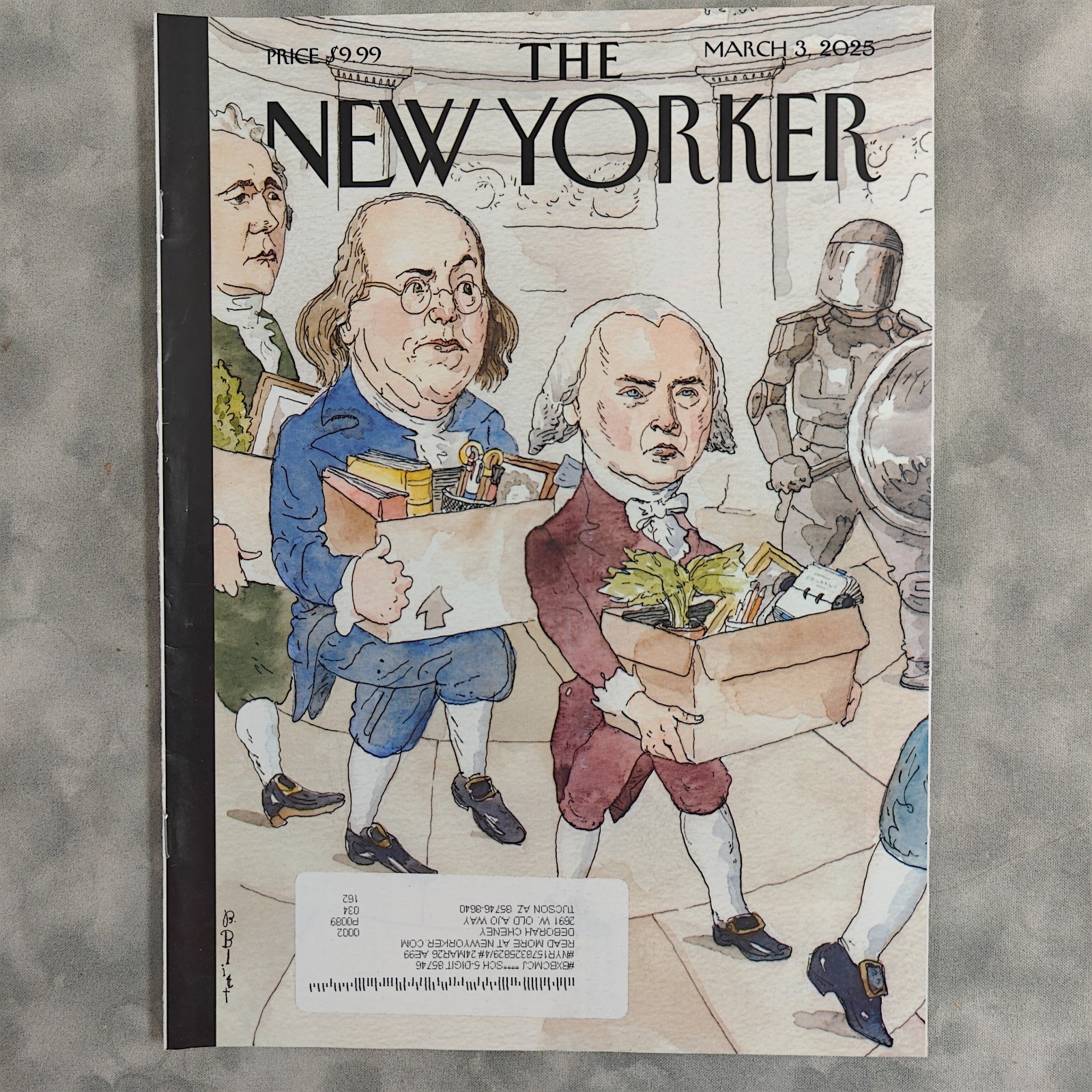 The New Yorker Magazine March 3 2025 You’re Fired Barry Blitt Cover Trump Issue