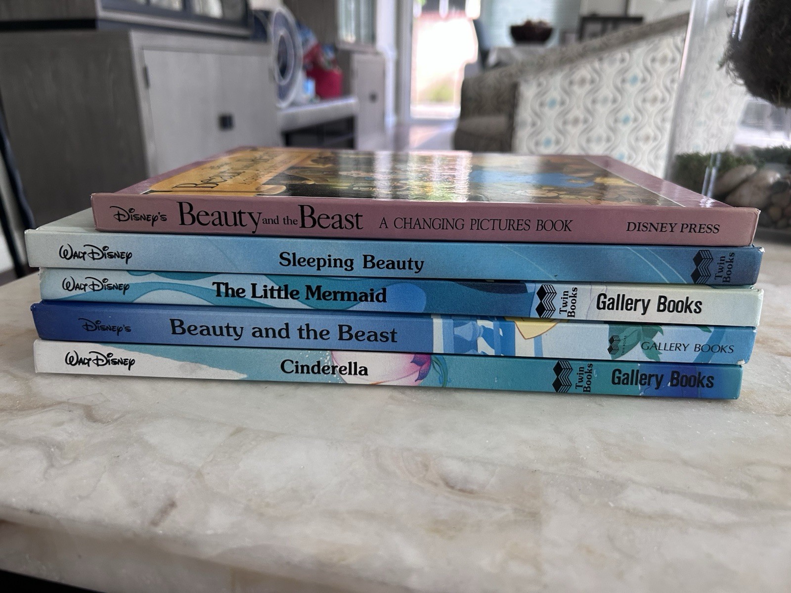 Lot of 5 Walt Disney Oversize Hardcover Books Gallery Small Disney Press Beauty