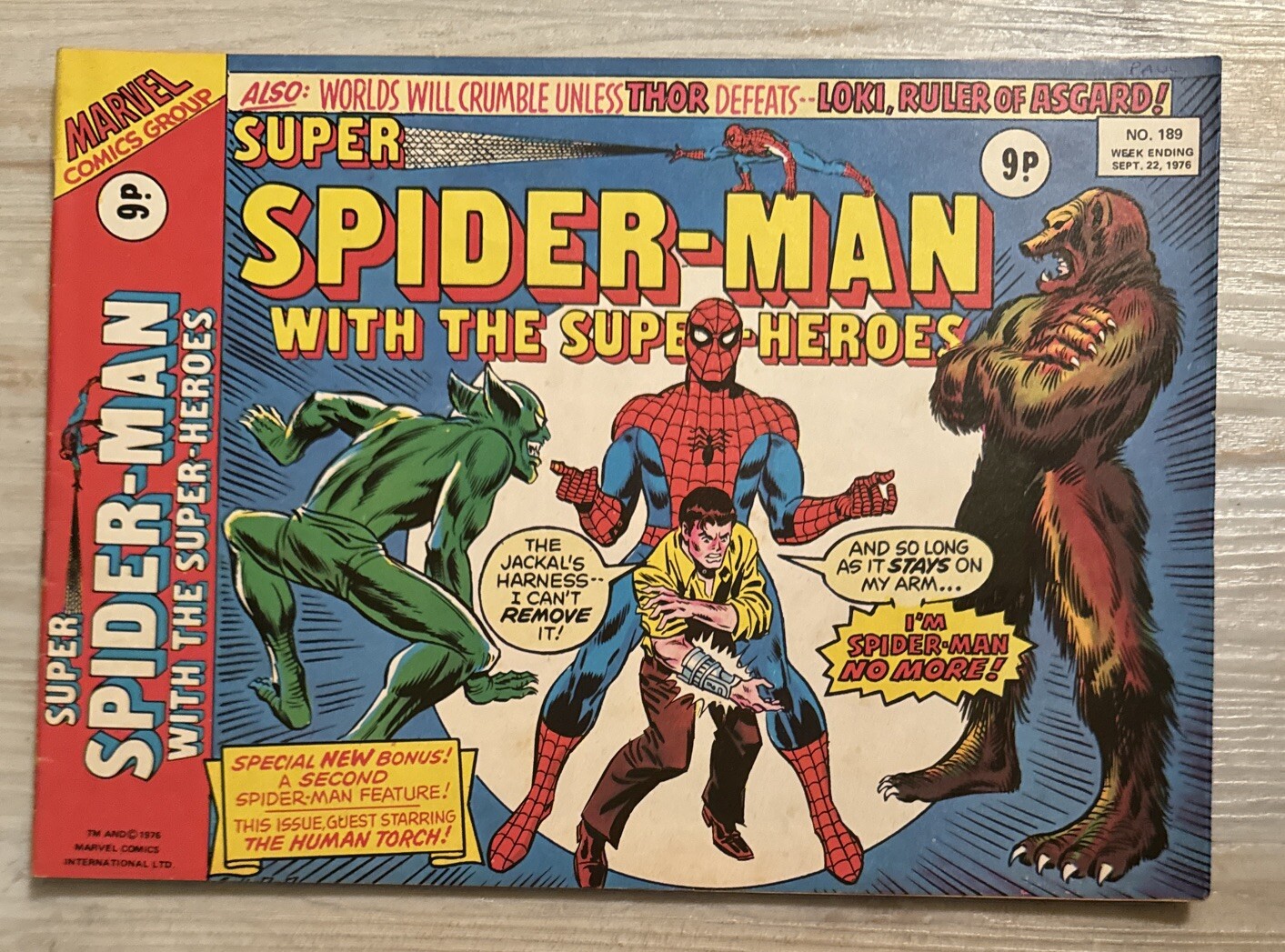 Spider-man & Superheroes Comics Weekly 181 182 183 – 190 Vintage Marvel UK 1976