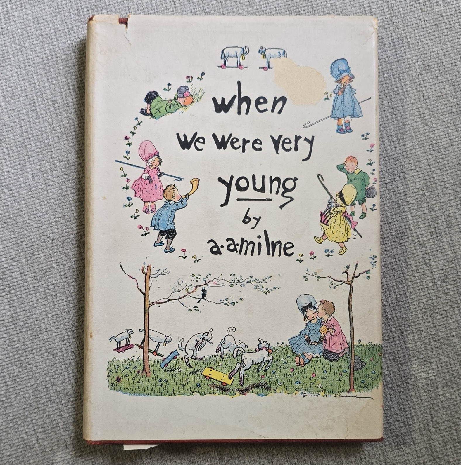 A. A. Milne When We Were Very Young 1924 E. P. Dutton HC DJ Illus