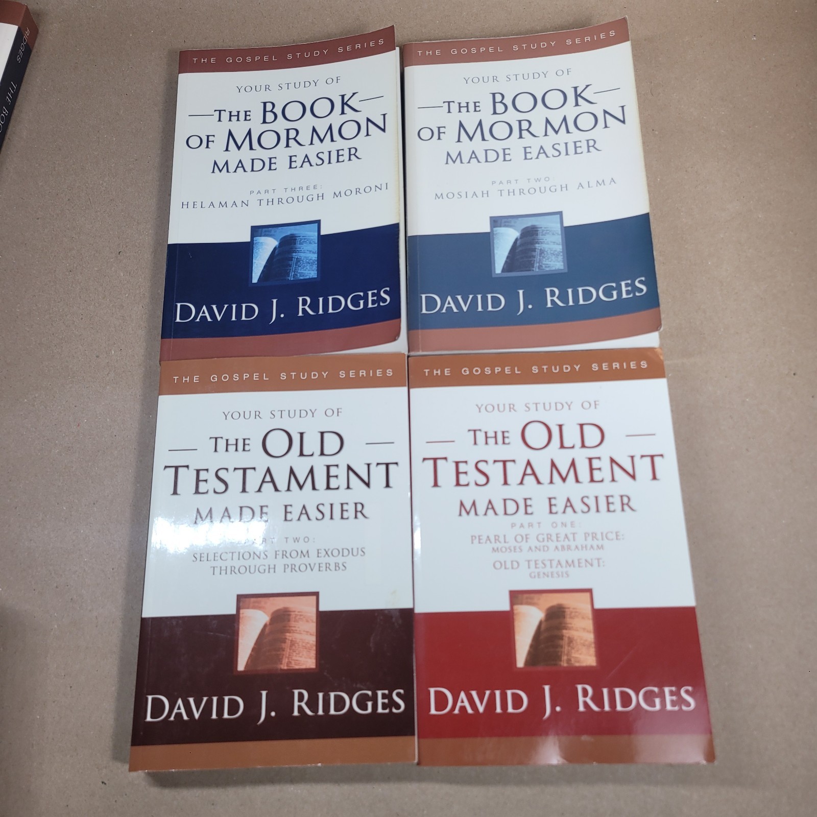 LDS Scriptures Study Made Easier Book Lot of 11 by David Ridges Testament Mormon