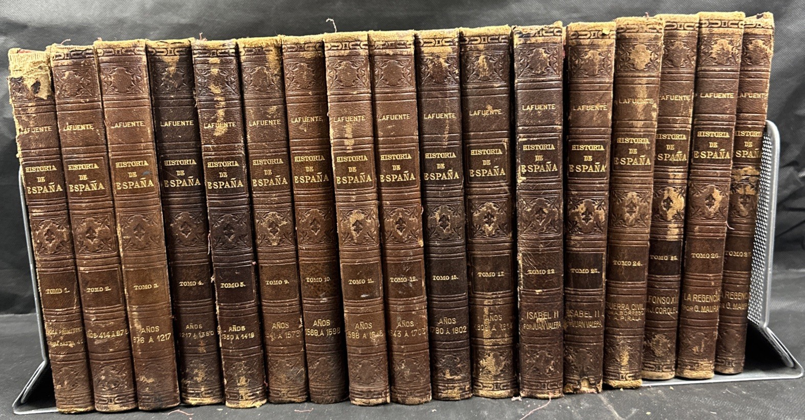 Historia General De Espana By Don Modesto Lafuente 1922 Spain (17) Mixed Volumes